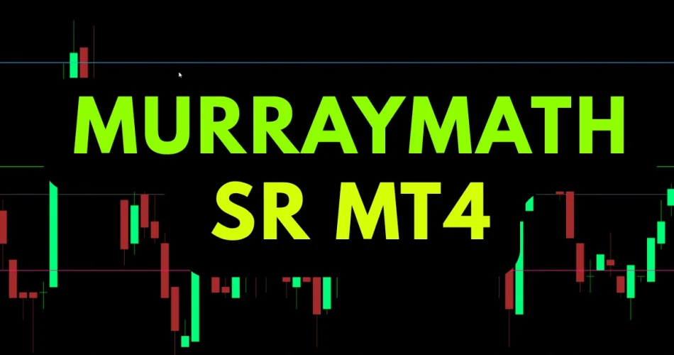 Forex trading setup using Murray Math SR Lines MT4 support and resistance indicator