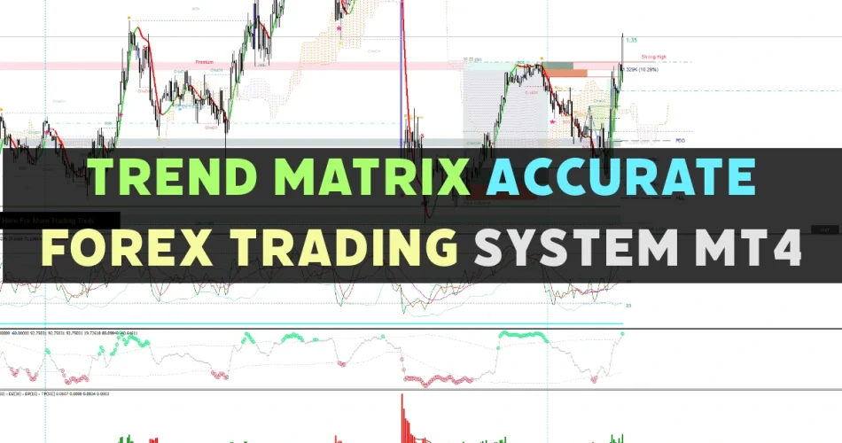 Trend Matrix MT4 Forex Indicator Setup and Trend Analysis Chart