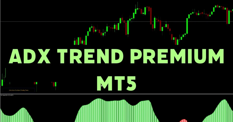 DX Trend Premium MT5 Forex Indicator showing bullish and bearish signal examples on trading chart