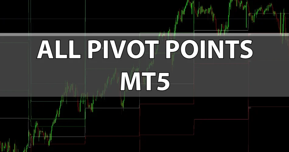 MT5 Pivot Points showing R1 to R4 resistance and S1 to S4 support levels for Forex and Gold trading
