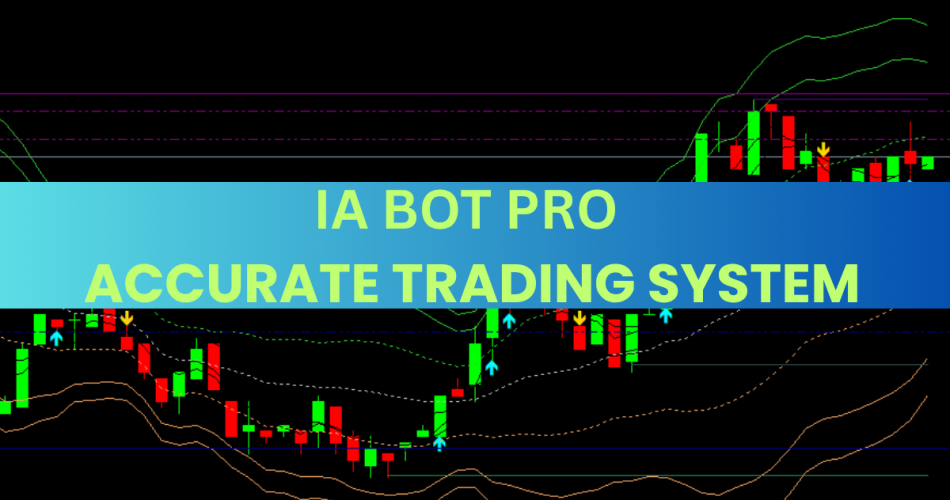 IA BOT PRO Accurate Trading System MT4 chart with signals